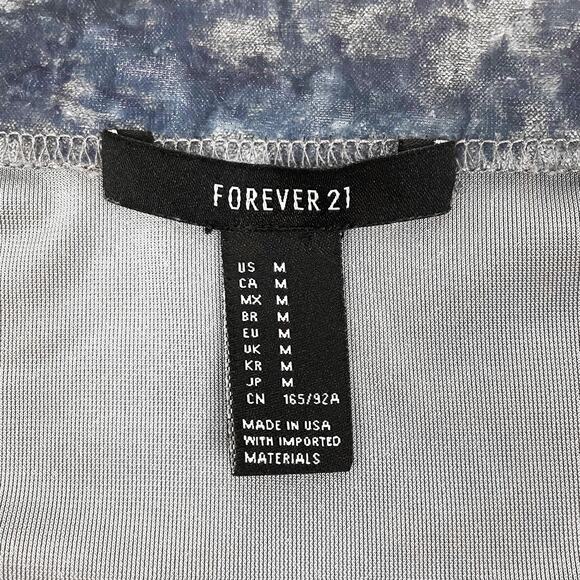 Forever 21 Velvet Mini Dress Size M Blue Off Shoulder Glam Retro Party Cocktail - Picture 10 of 11